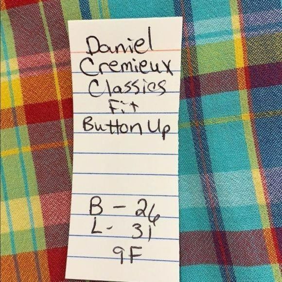 Daniel Cremieux Plaid Button‎ down Size Large shirt - Picture 9 of 9